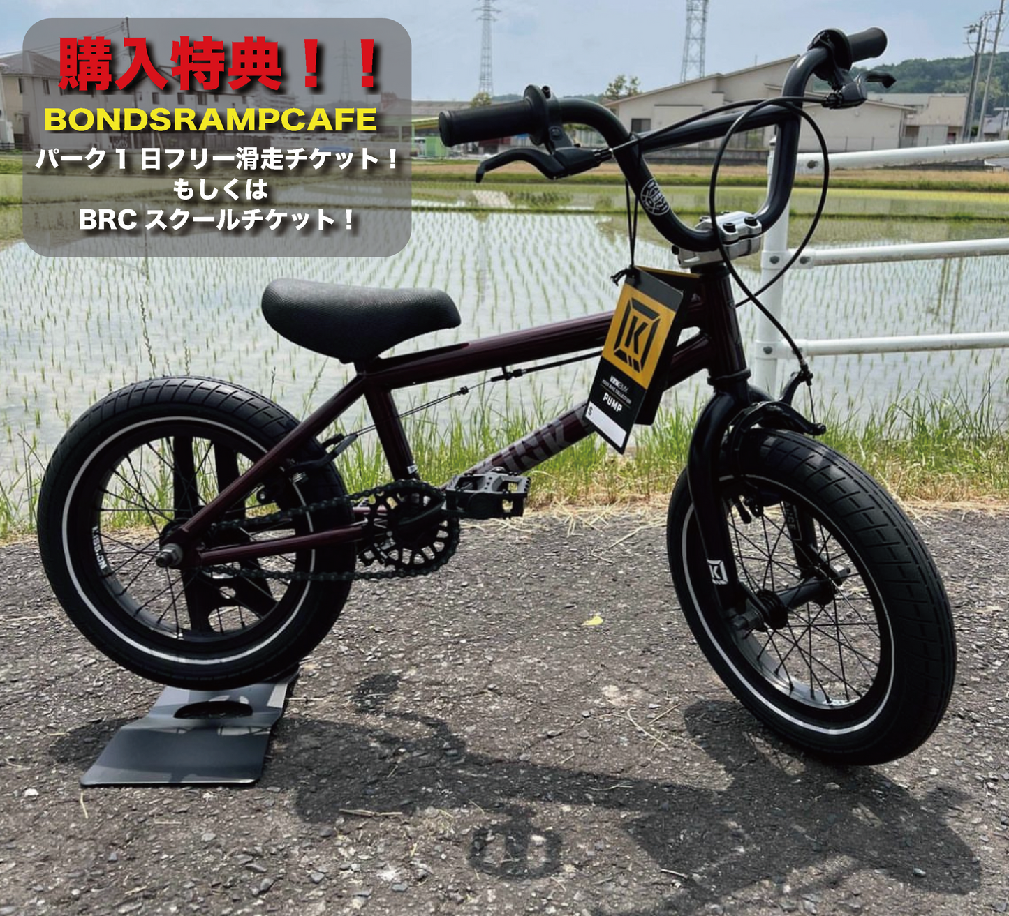 ★送料込み 人気商品 BMX KINK PUMP 14インチ コンプリート 完成車 キンク 初心者 おすすめ 茶色 キッズ KIDS 全国通販可能 ◎