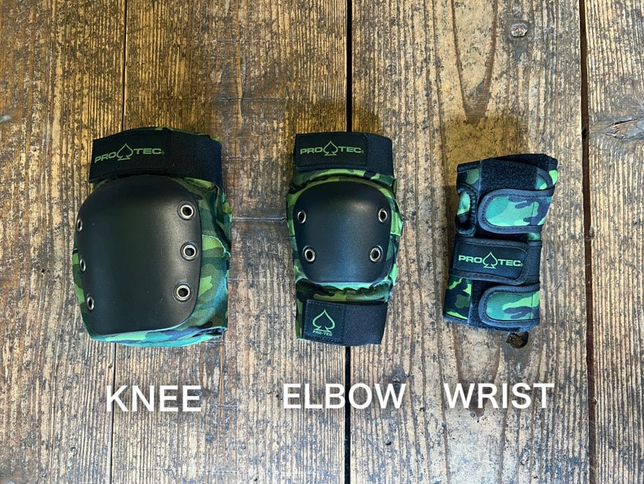⭐︎PROTEC JUNIOR 3-PACK SPORTS PAD SET BMX スケートボード プロテクター 迷彩 CAMO 初心者 キッズ 正規代理店契約商品 ■