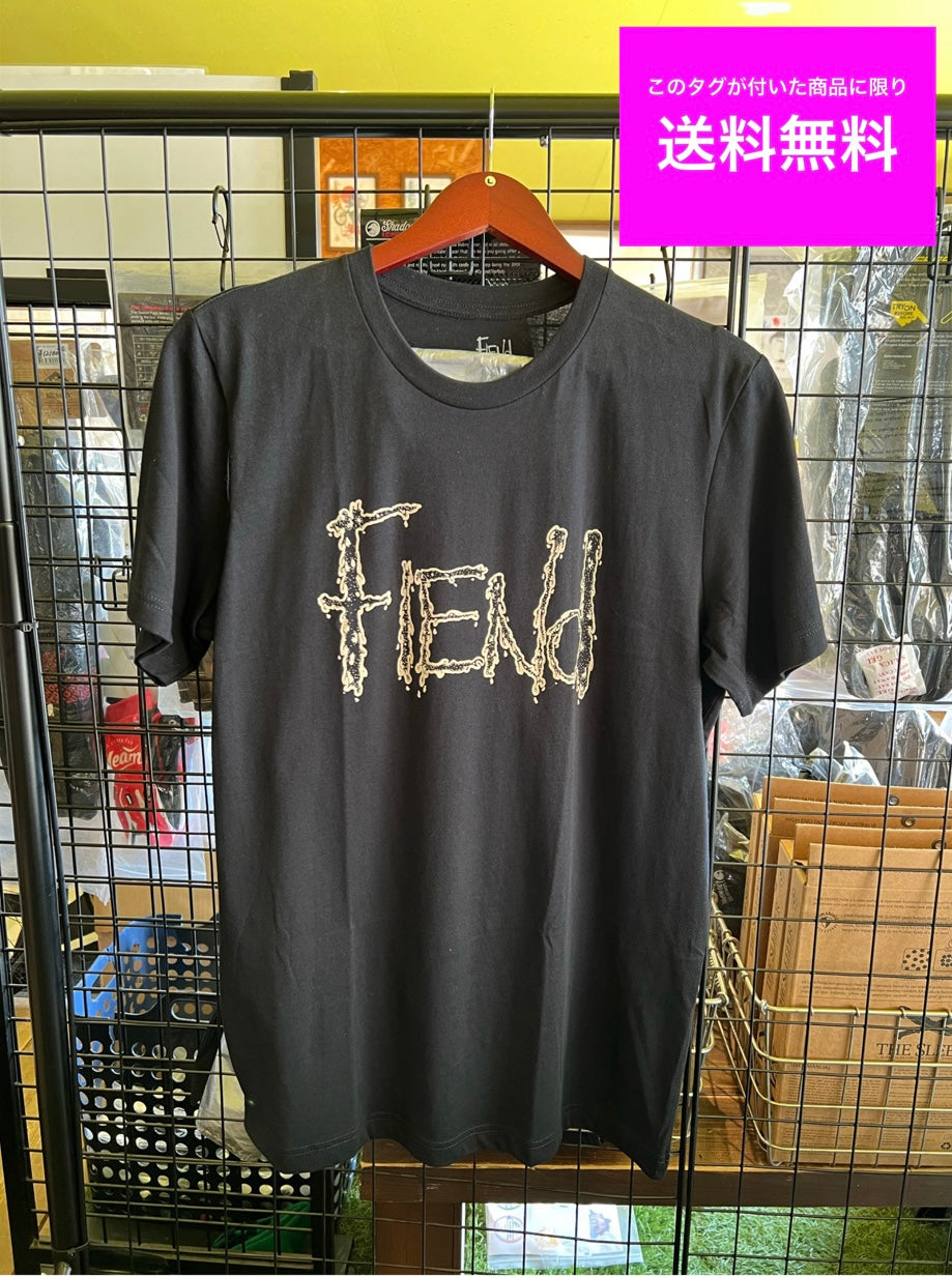 送料無料 数量限定入荷 FIEND フィーンドゥ Tシャツ DRIP FRONT TEE Lサイズ BLACK 黒 BMX アパレル BMX Tシャツ 全国通信販売可能■
