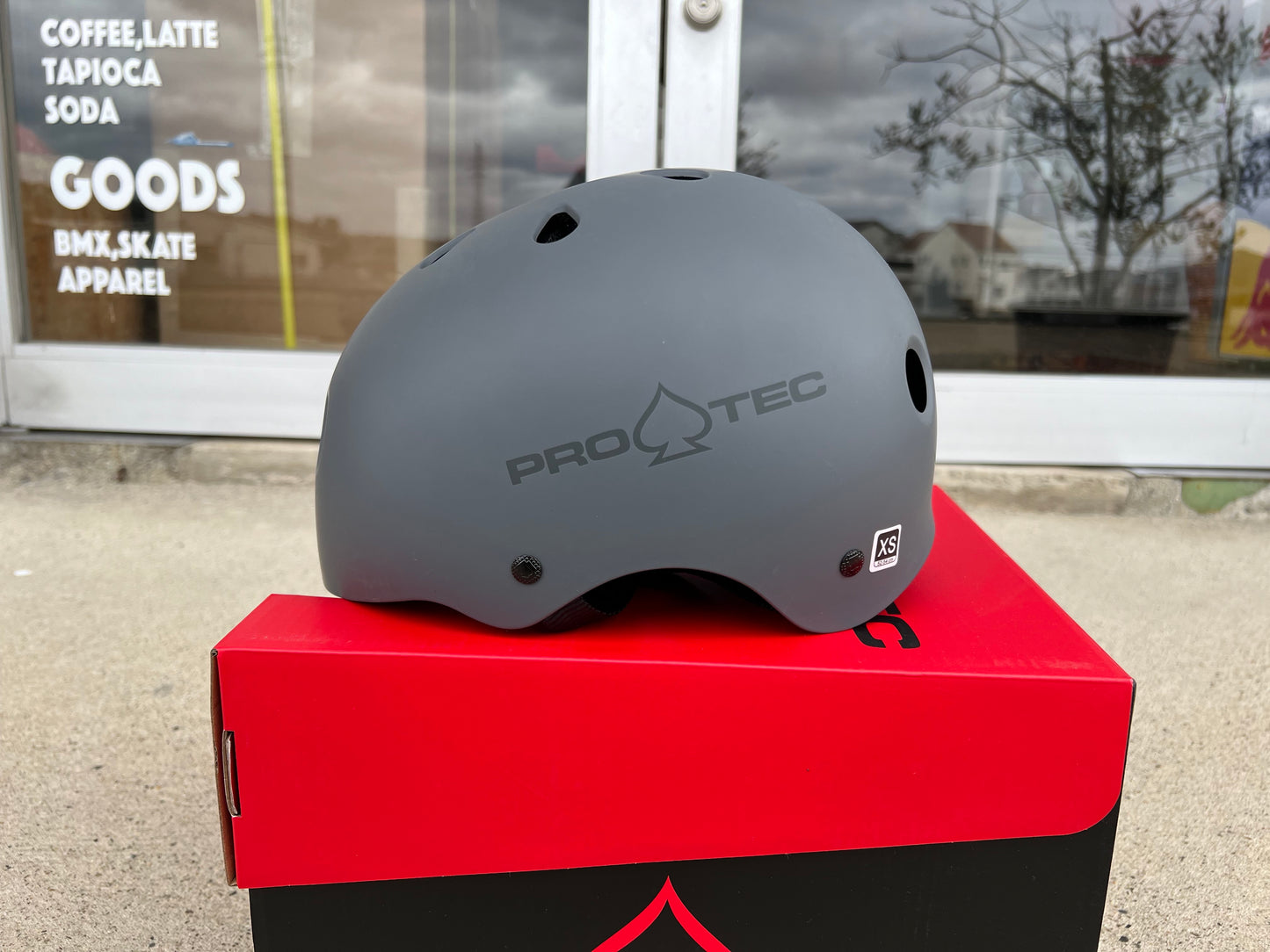 PROTEC プロテック CLASSIC SKATE グレー ヘルメット 半キャップ 子供 大人 BMX スケート ブレイクダンス オリンピック BMX ■