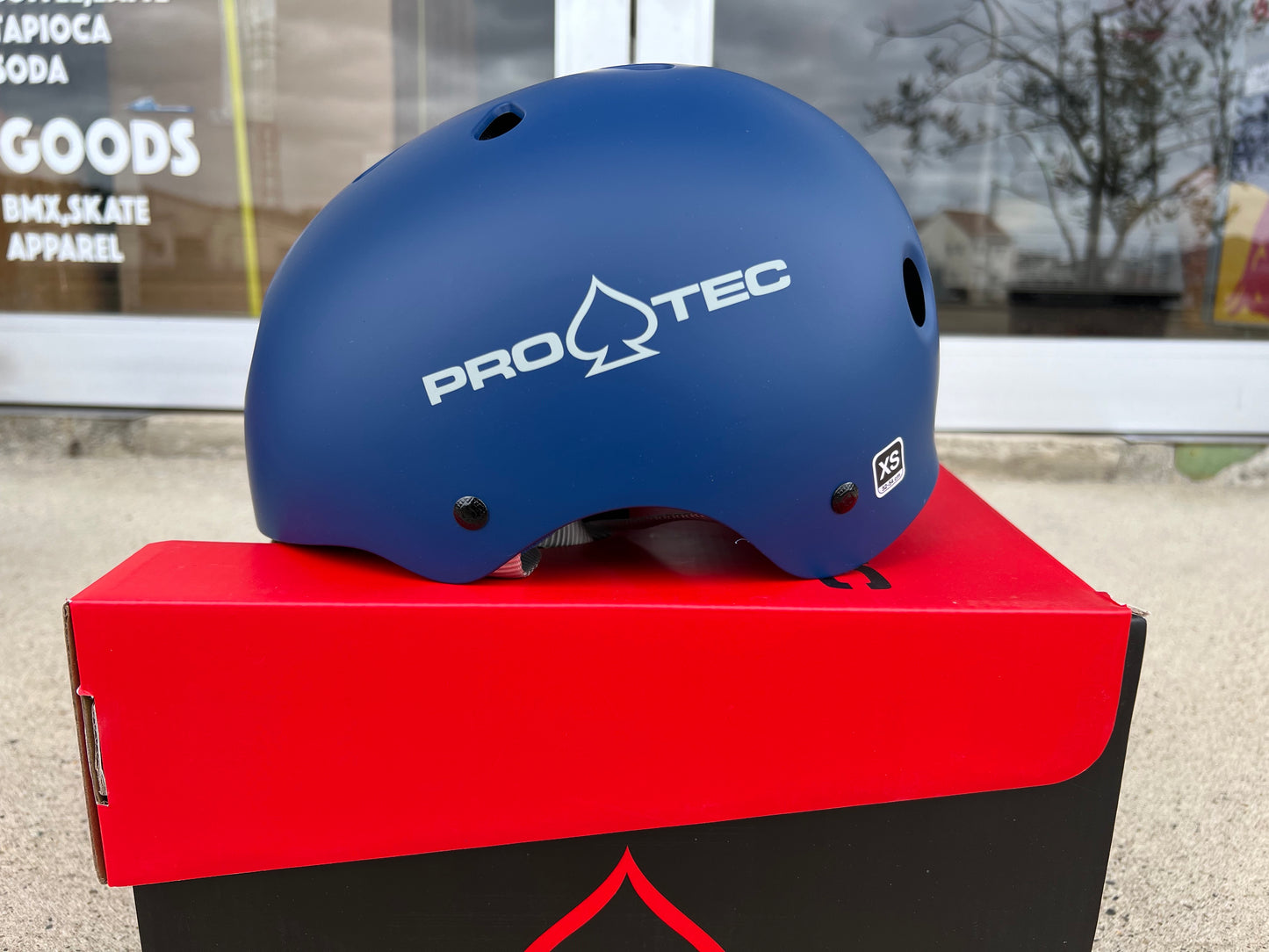 PROTEC プロテック CLASSIC SKATE ブルー ヘルメット 半キャップ 子供 大人 BMX スケート ブレイクダンス オリンピック ■