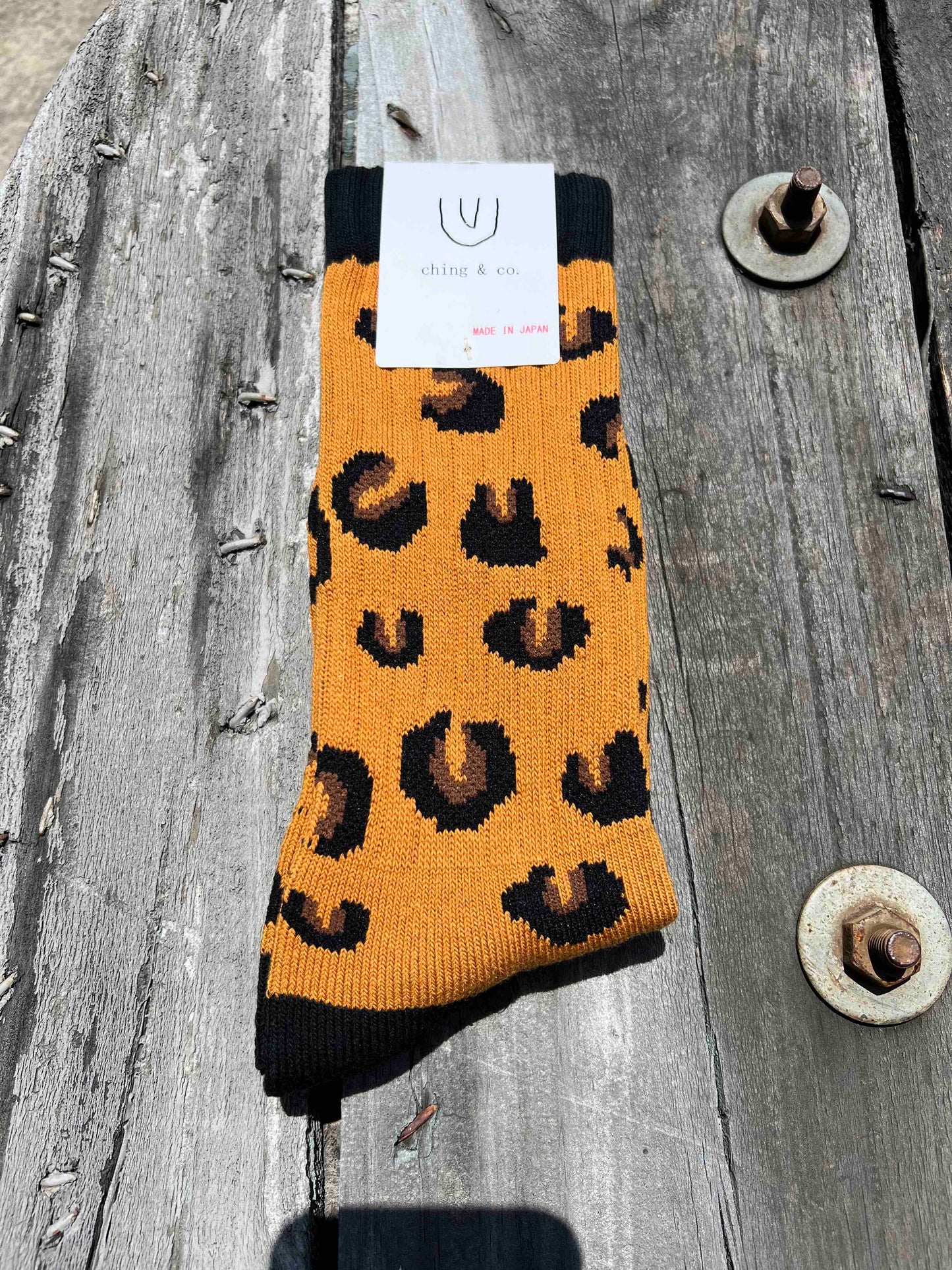 送料無料 BMX SKATEBOARD ソックス ching&co. "LEOPARD" Socks チンアンドコー スケートボード ■■