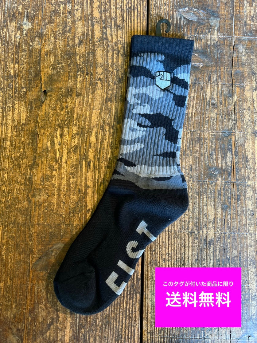 ★送料無料 BMX FIST HANDWEAR フィスト 靴下 ソックス FIST COVERT CAMO SOCK S-Mサイズ ブラック×カモ 全国通販可能 ■