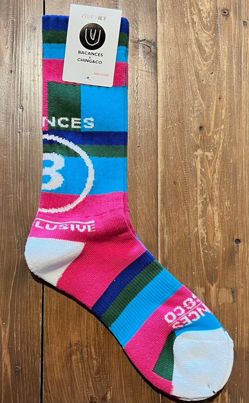 ★送料無料 スケートボード CHING&CO. チンアンドコー BACANCES バカンス バカチン 靴下 アパレル スケボー フリーサイズ 24.5~27.5㎝ コラボ ソックス ファッション カラフル 全国通販可能 ◎ ■