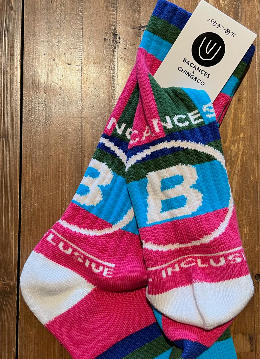 ★送料無料 スケートボード CHING&CO. チンアンドコー BACANCES バカンス バカチン 靴下 アパレル スケボー フリーサイズ 24.5~27.5㎝ コラボ ソックス ファッション カラフル 全国通販可能 ◎ ■