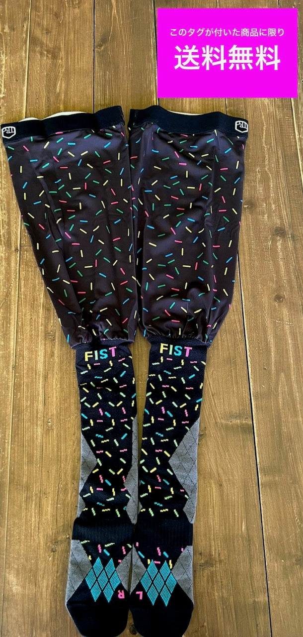 ★送料無料 BMX FISTHANDWEAR フィスト BRACESOCK 男女兼用 ストリート ソックス 靴下 ブラック カラフル 全国通信可能 ■