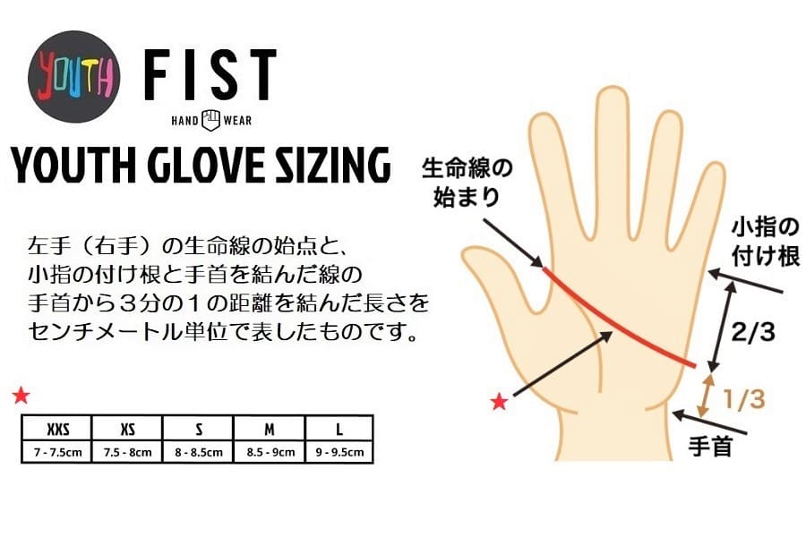 ★SALE 送料無料 人気 FIST HANDWEAR フィスト ユース グローブ YOUTH XS BMX 子供用 グローブ BMX初心者 岡山■