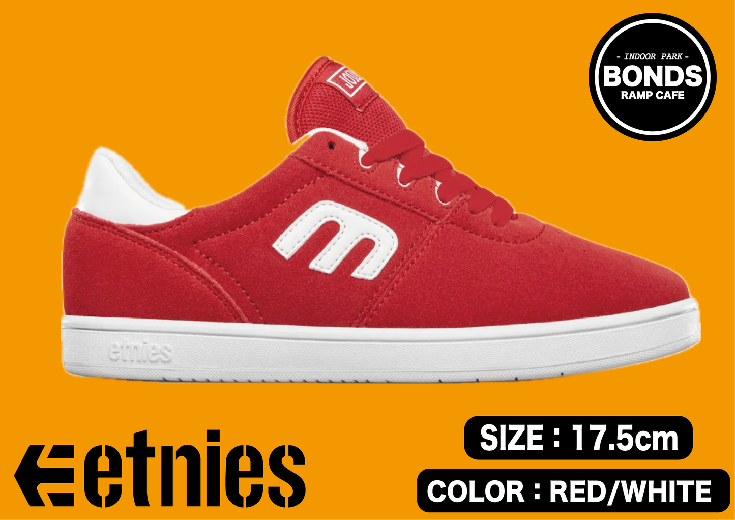 ETNIES エトニーズ KIDS JOSL1N RED/WHITE 17.5cm BMX SKATEBOARD シューズ 正規代理店契約商品 ■