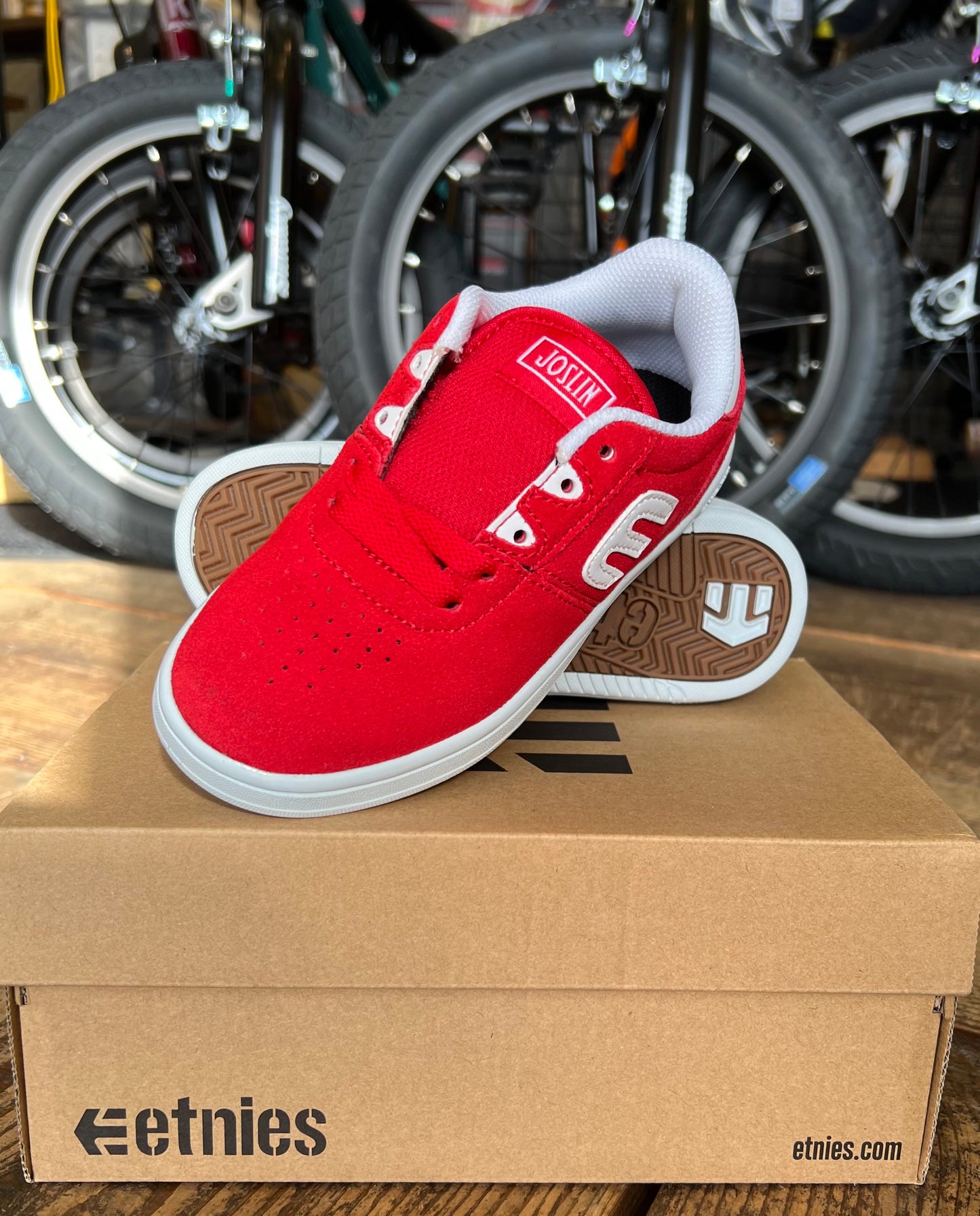 ETNIES エトニーズ KIDS JOSL1N RED/WHITE 17.5cm BMX SKATEBOARD シューズ 正規代理店契約商品 ■