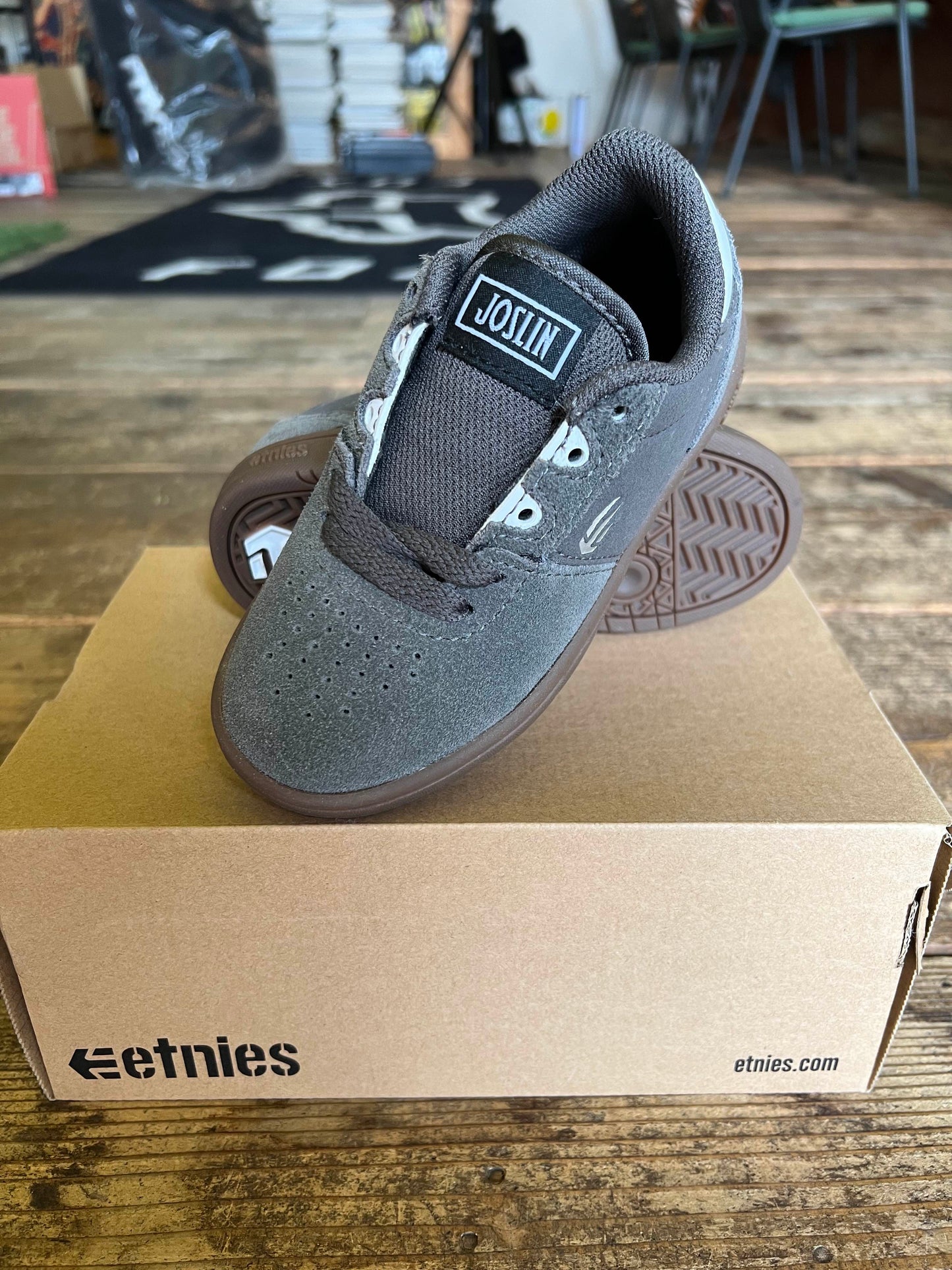 ETNIES KIDS JOSL1N GRAY 16.5cm BMX グレー エトニーズ スニーカー スケートボード 正規代理店契約商品 ■