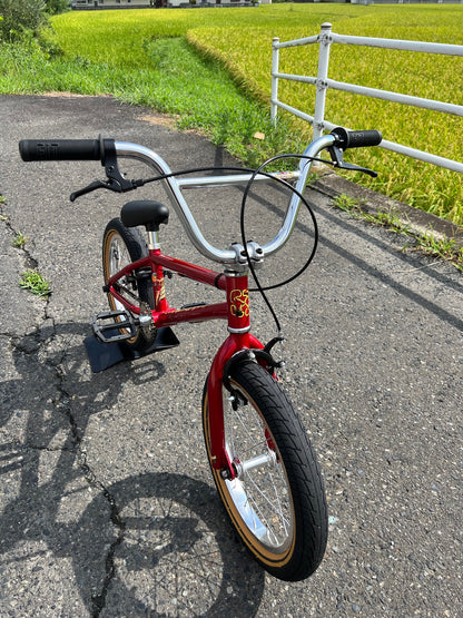 ★送料込み 細かなセッティング可 BMX 初心者 FITBIKE 赤  フィットバイク MISFIT 16インチ コンプリート 完成車 KIDS キッズ 全国通販可能　◎