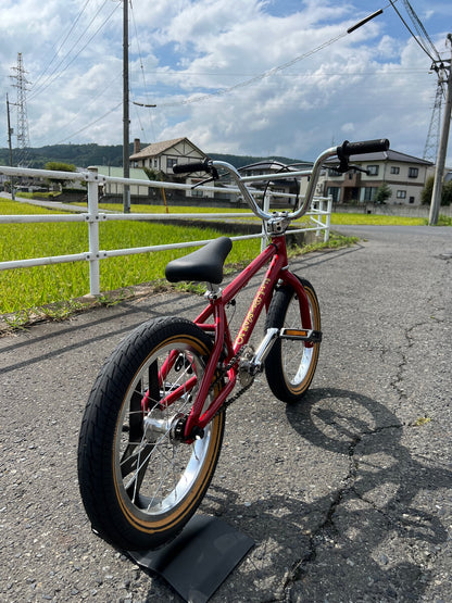 ★送料込み 細かなセッティング可 BMX 初心者 FITBIKE 赤  フィットバイク MISFIT 16インチ コンプリート 完成車 KIDS キッズ 全国通販可能　◎