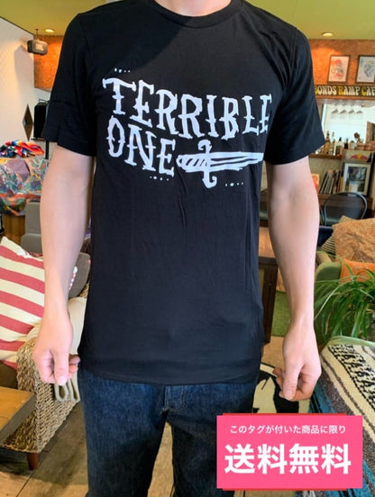 送料無料 TERRIBLE ONE テリブルワン Tシャツ KNIFE Sサイズ BLACK 黒 BMX 人気ブランド  レアTシャツ BMXTシャツ 通販★