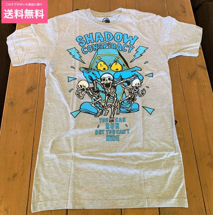 送料無料 THE SHADOW CONSPIRACY シャドー Tシャツ CAN´T HIDE SHIRT HEATHER GREY Sサイズ BMX アパレル BMX Tシャツ 全国通信販売可能★■