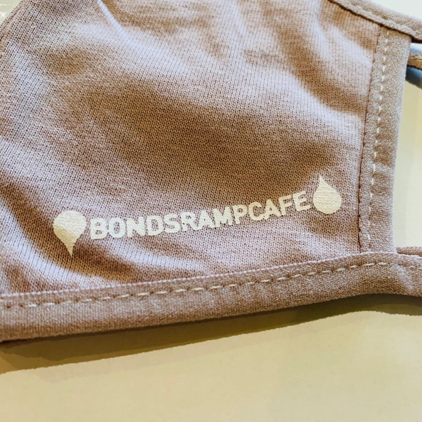 送料無料 BONDSRAMPCAFE ボンズランプカフェ オリジナル ロゴ 洗える 血色カラー 布マスク パープル 子供サイズ 女性サイズ 布マスク 小顔マスク BMX スケボー カフェ マスク 岡山■