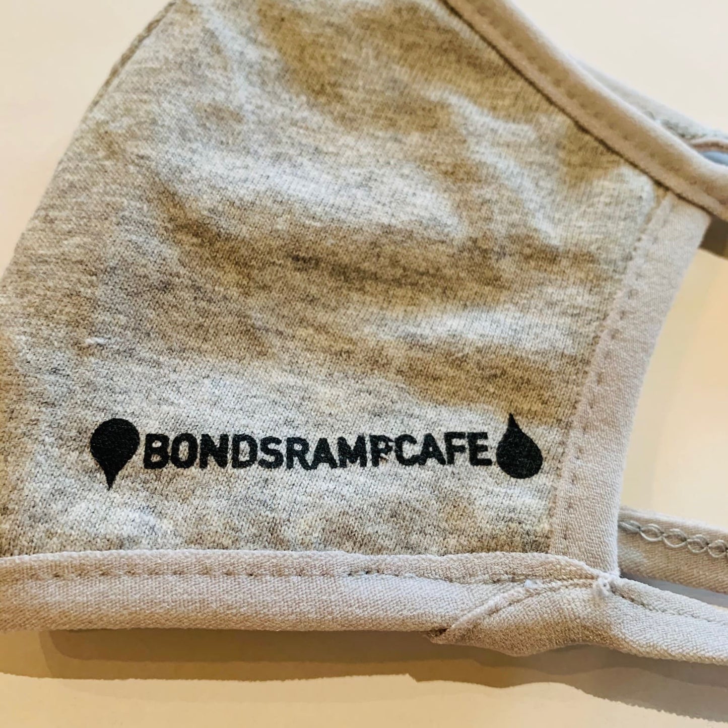 送料無料 BONDSRAMPCAFE ボンズランプカフェ  洗える 布マスク ヘザーグレー 子供サイズ 女性サイズ 布マスク 小顔マスク BMX スケボー カフェ マスク 岡山■