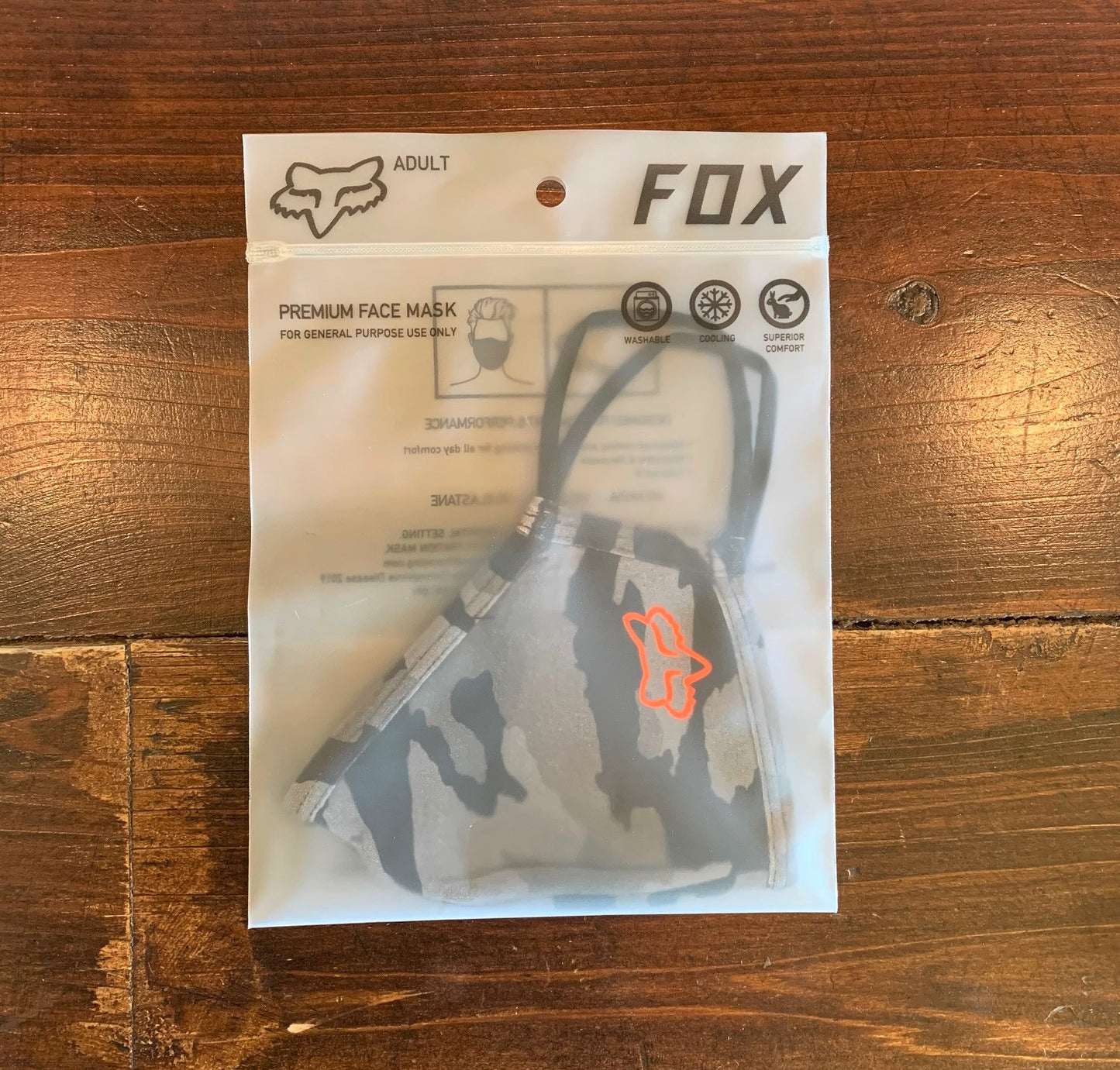 送料無料 BMX 自転車 人気ブランド マスク FOXRACING フォックス FACE MASK 大人用 CAMO 洗濯できるマスク 全国通信販売可能■