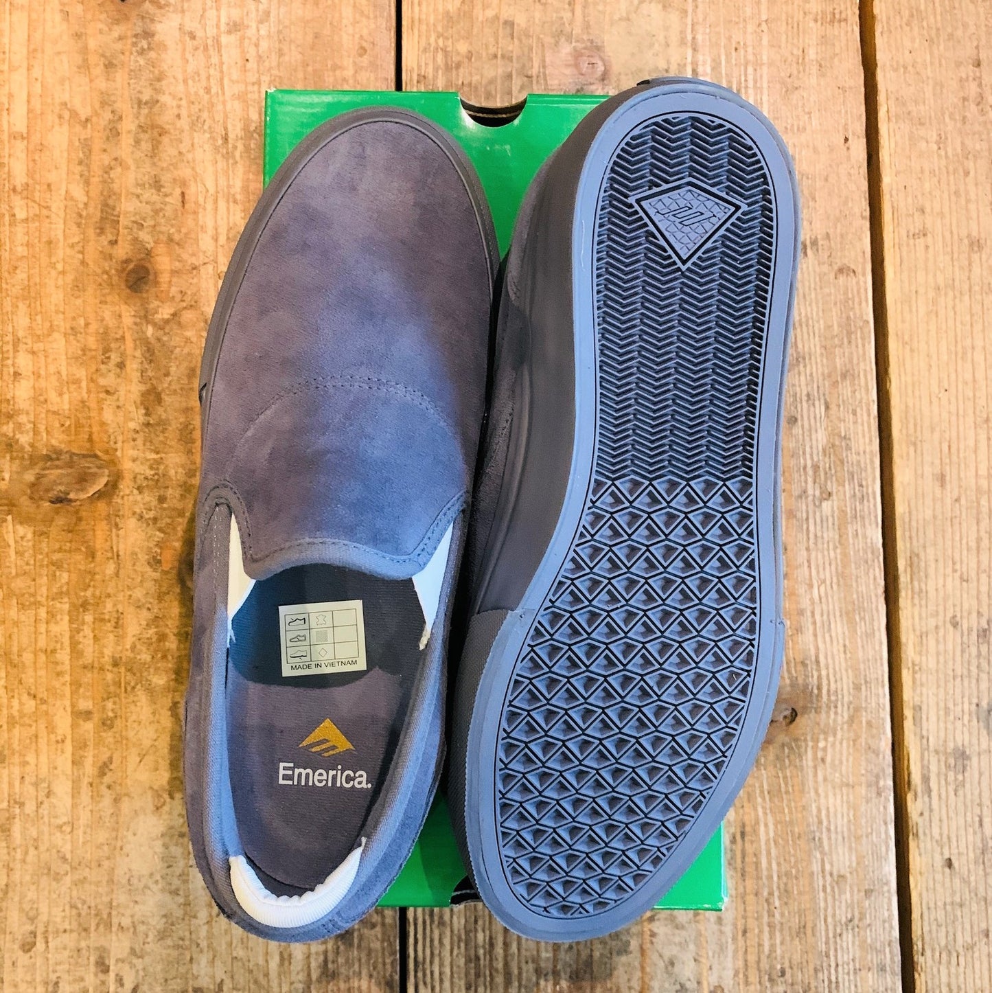 送料無料 SALE商品 スケシュー スリッポン EMERICA エメリカ WINO G6 SLIP-ON  26.5ｃｍ 27ｃｍ BLUE 青 スケボー 靴 人気ブランド 全国通信販売可能