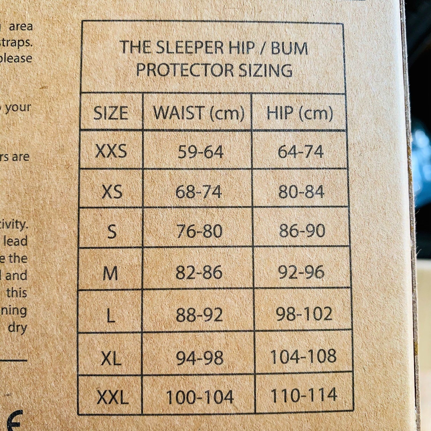 GAIN PROTECTION THE SLEEPER HIP/BUM PROTECTORS 